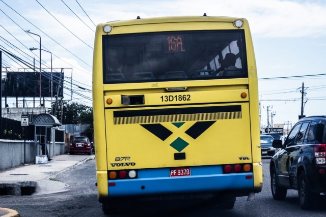 a bus in Kingston